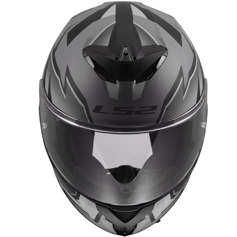 LS2 FF820 Rapid III Xtrem full-face motorcykelhjelm mat sort-grå
