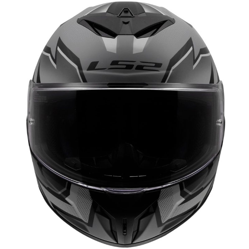 LS2 FF820 Rapid III Xtrem full-face motorcykelhjelm mat sort-grå