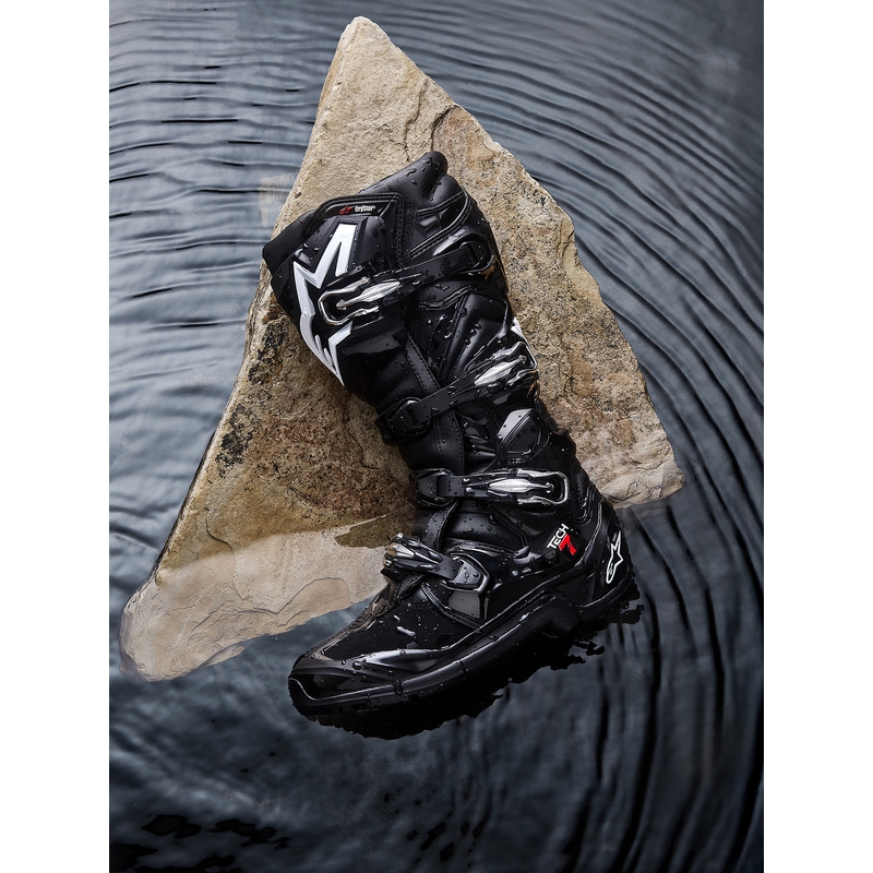 Motorcykelstøvler Alpinestars Tech 7 Enduro Drystar, Sort