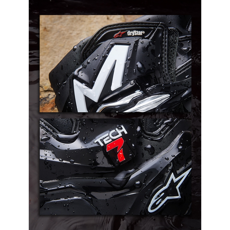 Motorcykelstøvler Alpinestars Tech 7 Enduro Drystar, Sort