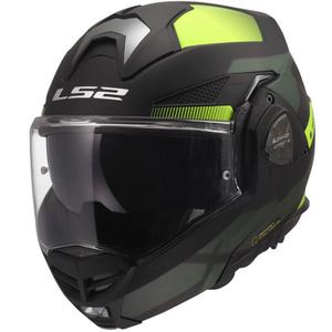Flip-up motorcykelhjelm LS2 FF901 Advant X Nova mat fluo gul-sort