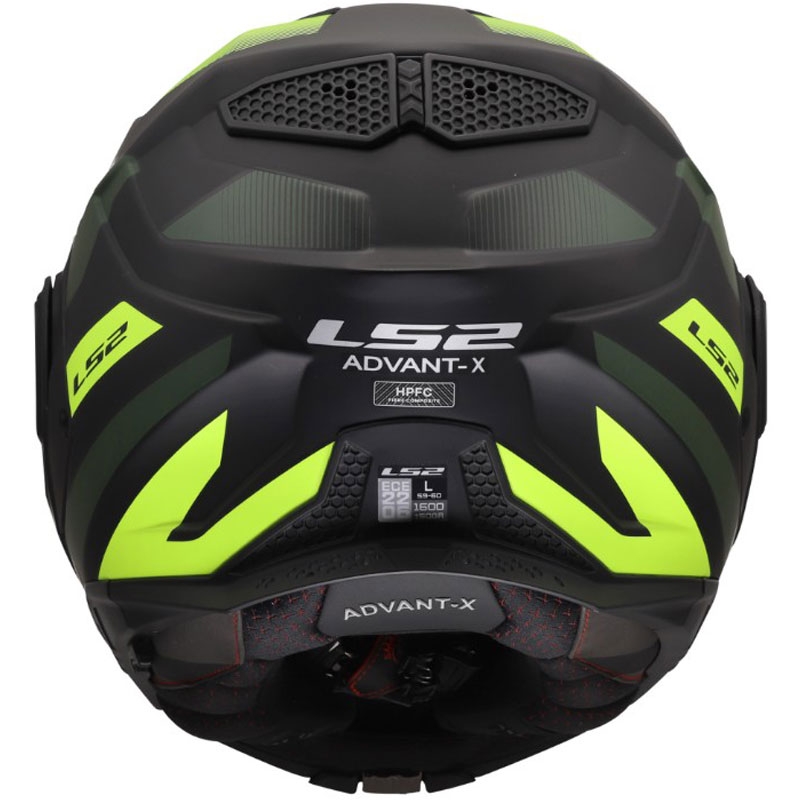 Flip-up motorcykelhjelm LS2 FF901 Advant X Nova mat fluo gul-sort