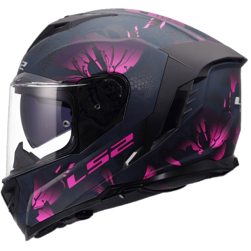 LS2 FF818 Storm III Burst Integralhjelm, Sort-Pink