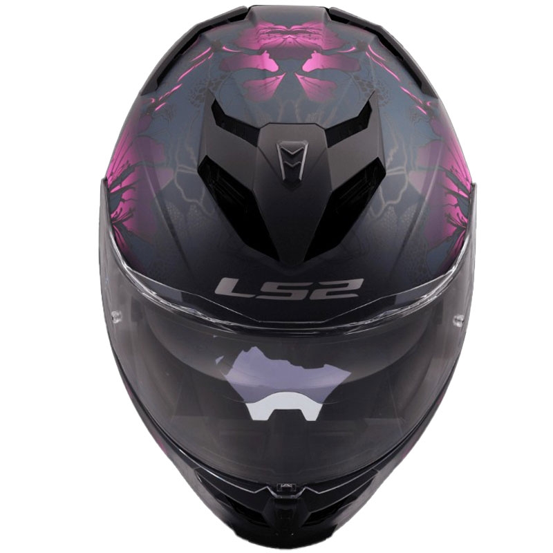 LS2 FF818 Storm III Burst Integralhjelm, Sort-Pink