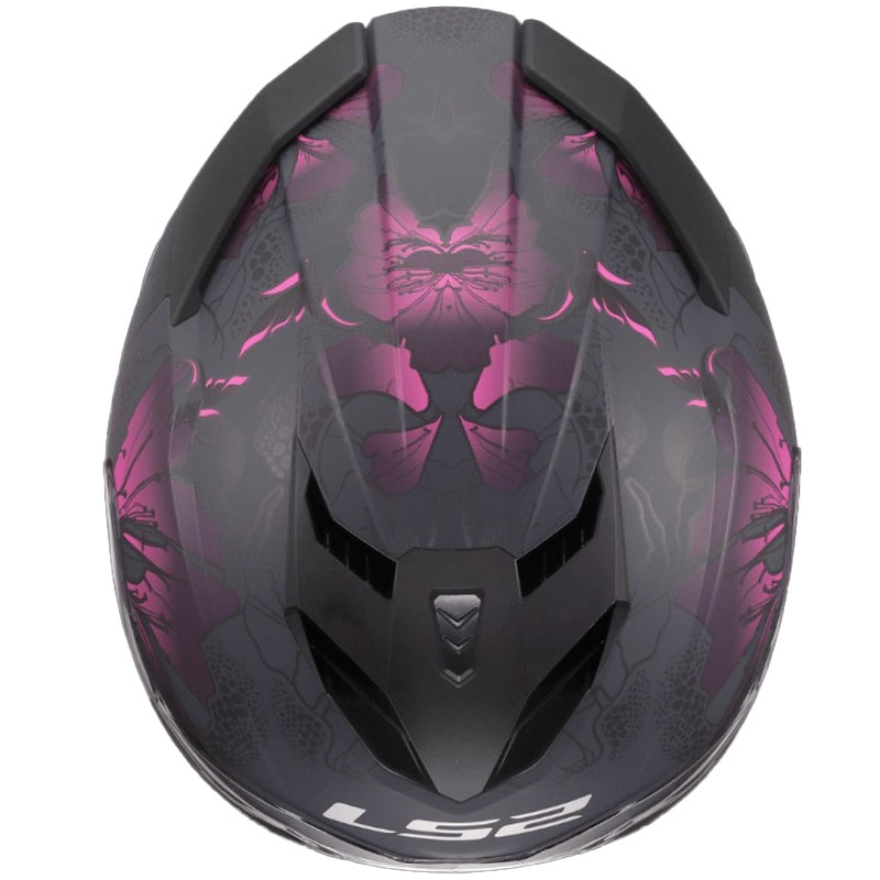 LS2 FF818 Storm III Burst Integralhjelm, Sort-Pink