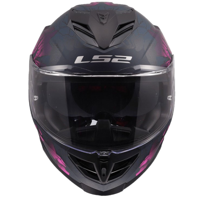 LS2 FF818 Storm III Burst Integralhjelm, Sort-Pink