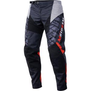 MotoZem Ground MX motocrossbukser sort-hvid-rød