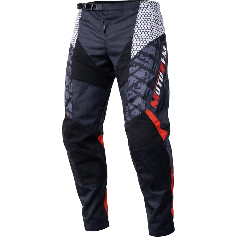MotoZem Ground MX motocrossbukser sort-hvid-rød