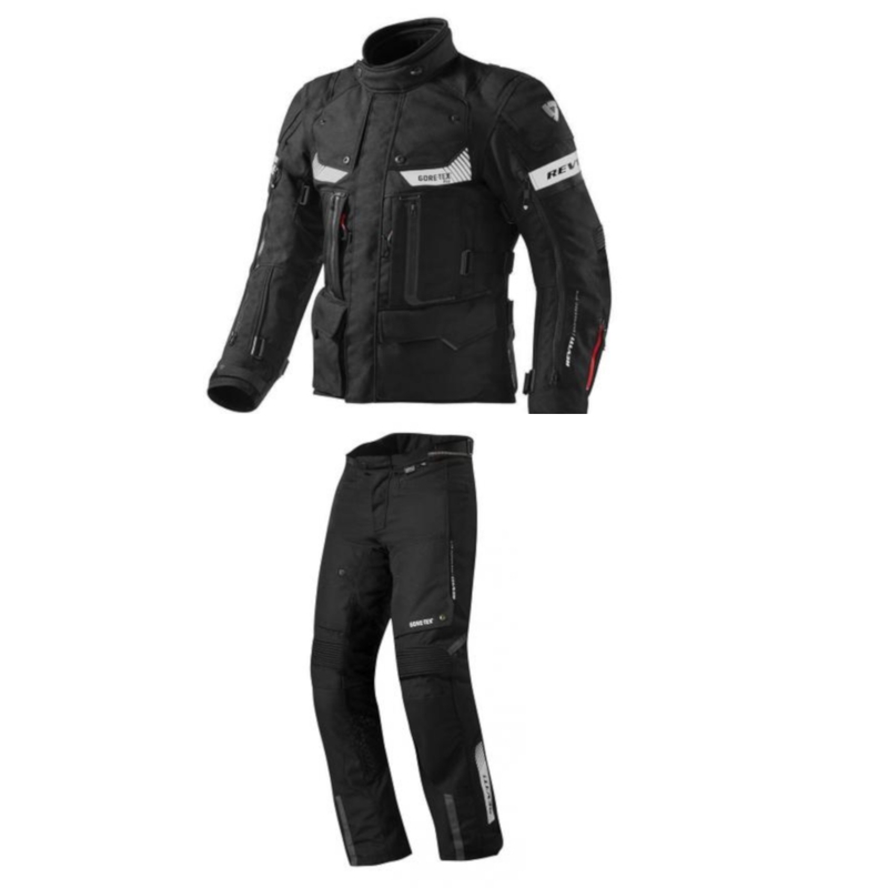 Revit Defender motorcykeloverall til mænd, sort udsalg