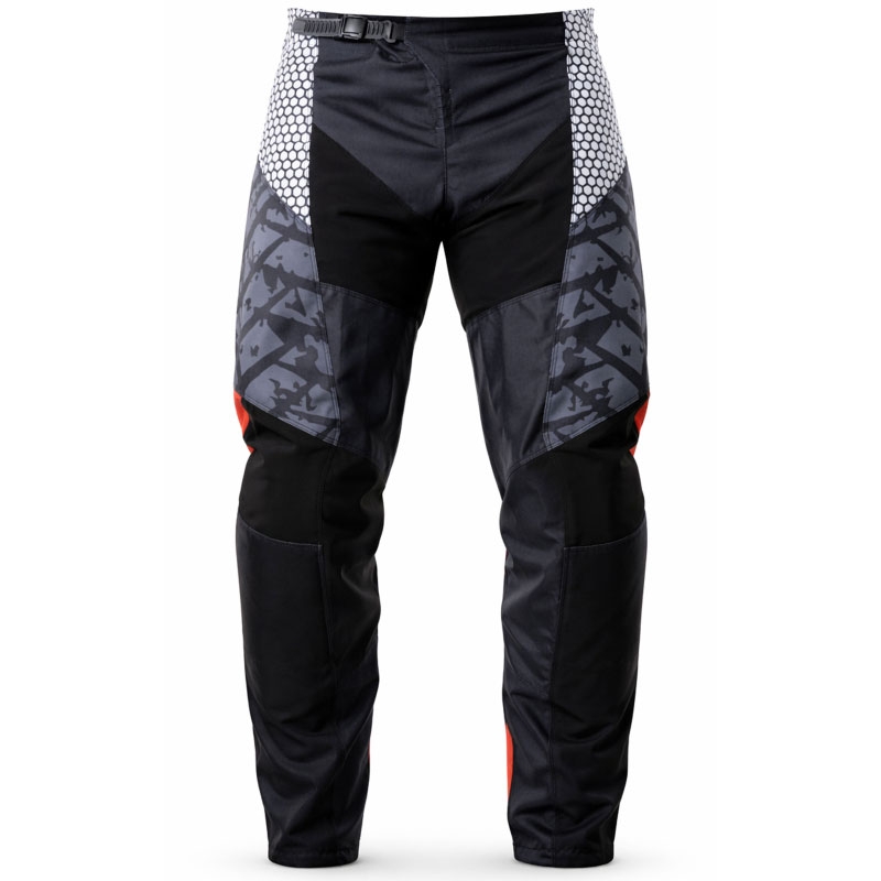 MotoZem Ground MX motocrossbukser sort-hvid-rød