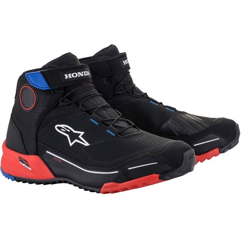 Alpinestars CR-X Drystar Honda Collection sort-rød-blå motorcykelstøvler