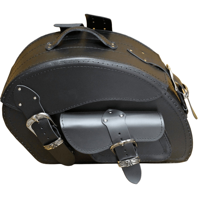 Motorcykeltasker i læder RSA S158A, sort