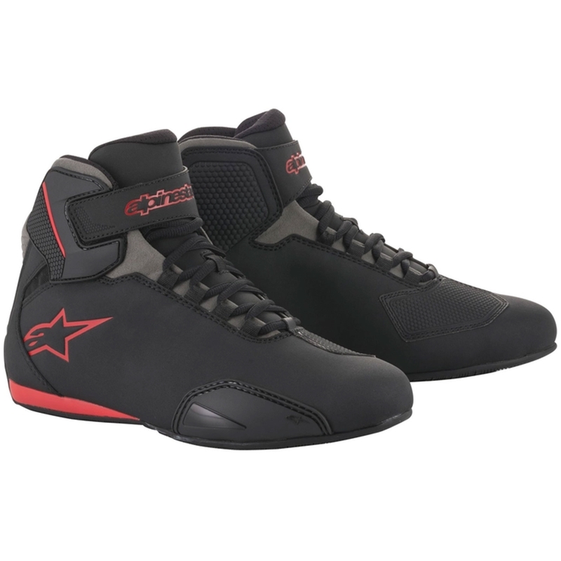 Alpinestars Sector sorte og røde motorcykelstøvler
