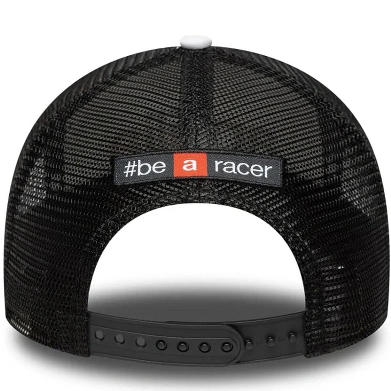 Aprilia 9forty Be A Racer kasket med logo sort-hvid