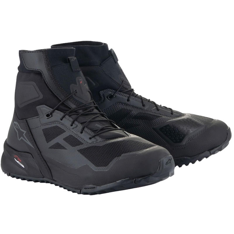 Alpinestars CR-1 sorte og mørkegrå motorcykelstøvler