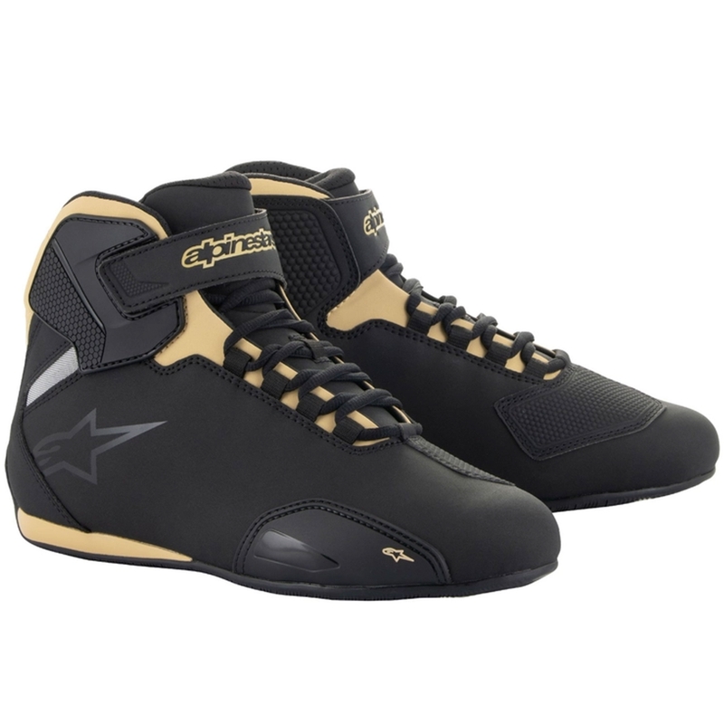 Alpinestars Stella Sector Black-Champagne motorcykelstøvler til kvinder