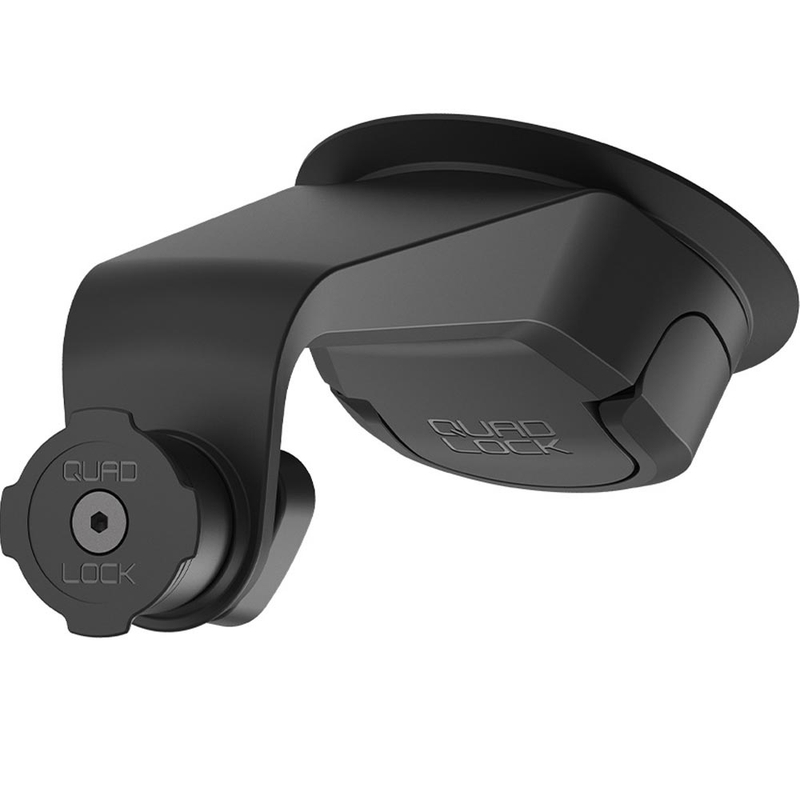 Quad Lock® Sugekopbase til forrude/instrumentbræt, sort