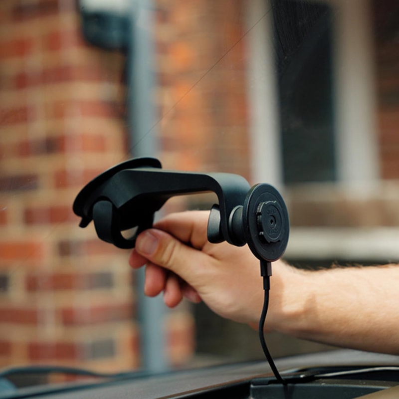 Quad Lock® Sugekopbase til forrude/instrumentbræt, sort