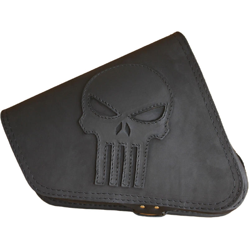 Læder motorcykeltaske RSA S571 Punisher HD Sportster sort