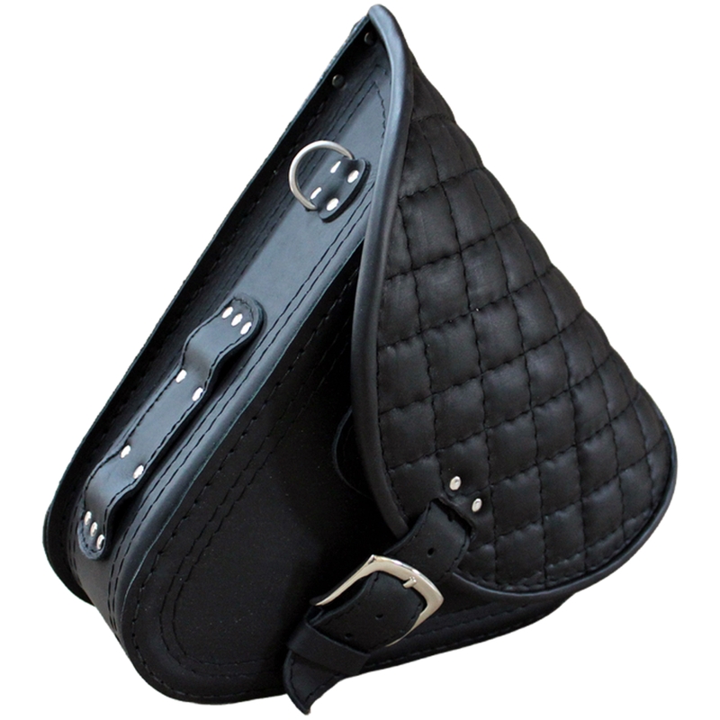 Læder motorcykeltaske RSA S592 HD Softtail sort