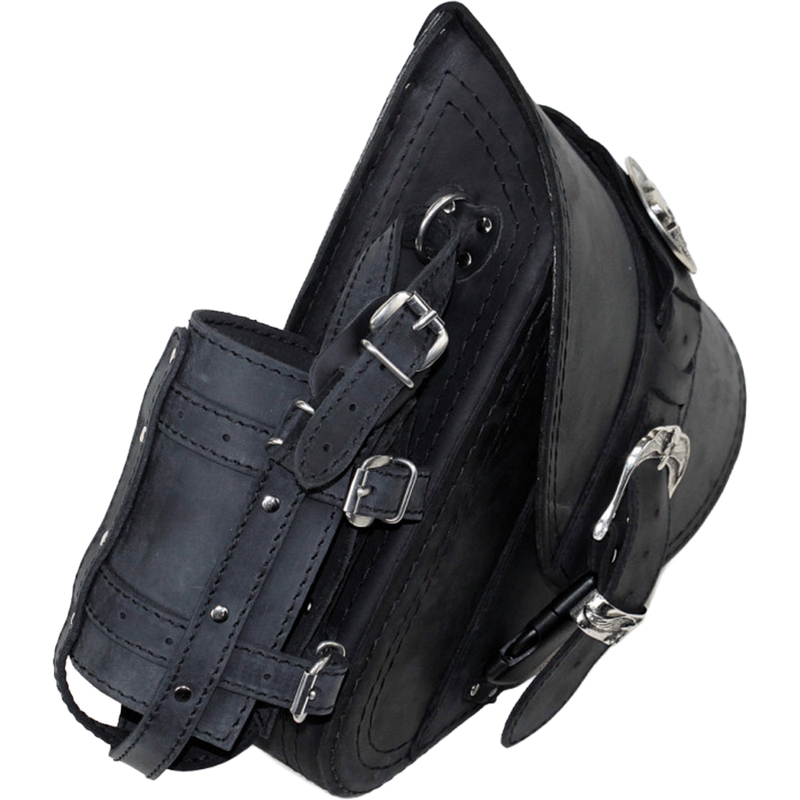 Læder motorcykeltaske RSA S594 HD Softtail sort