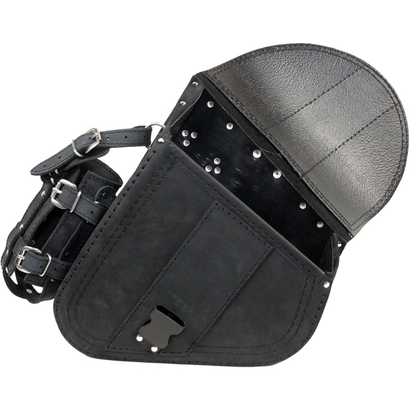 Læder motorcykeltaske RSA S594 HD Softtail sort