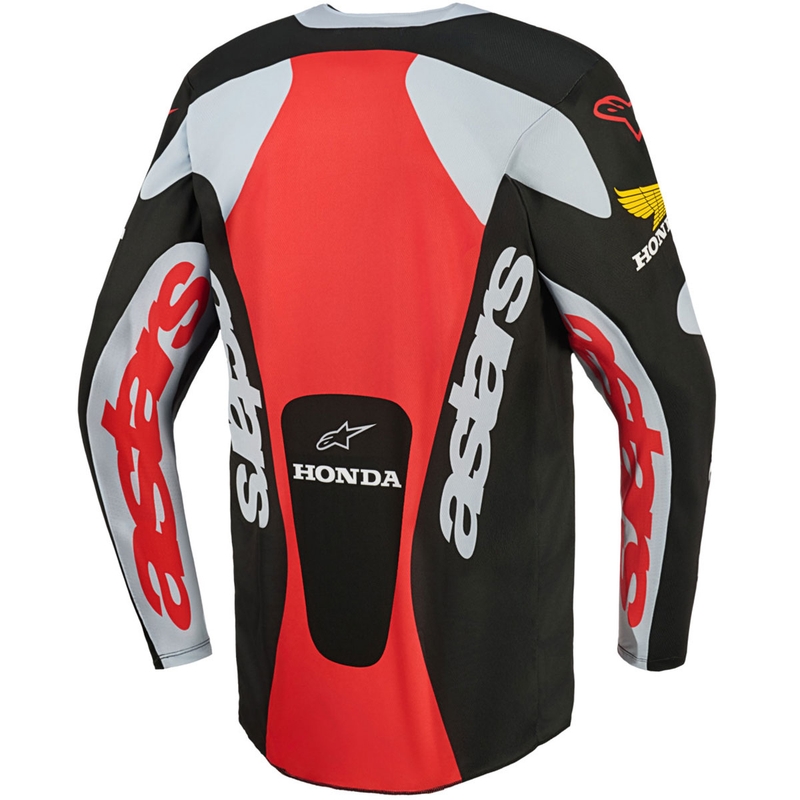 Alpinestars Racer Veil Honda motocross trøje sort-grå-rød-gul