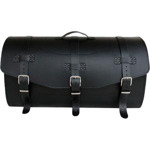 Læder motorcykeltaske med lås RSA K461 sort