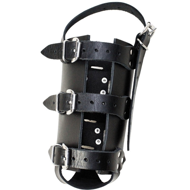 Læderflaskeholder RSA N14 sort