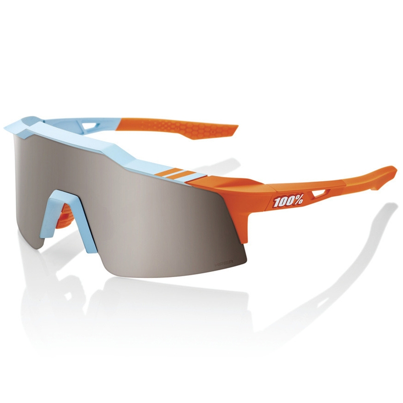 100% SPEEDCRAFT SL Soft Tact tofarvede hiper solbriller med sølvfarvet glas