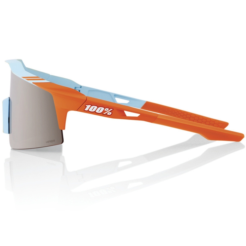 100% SPEEDCRAFT SL Soft Tact tofarvede hiper solbriller med sølvfarvet glas