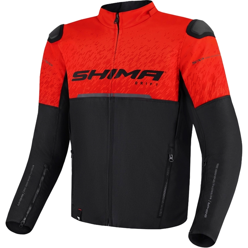 Motorcykeljakke Shima Drift sort-rød