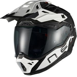 Enduro motorcykelhjelm Nexx X.Rally Gravix Carbon sort-hvid