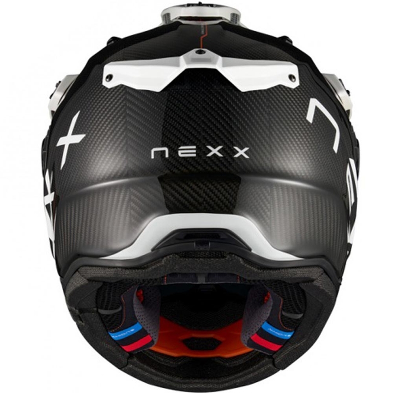 Enduro motorcykelhjelm Nexx X.Rally Gravix Carbon sort-hvid