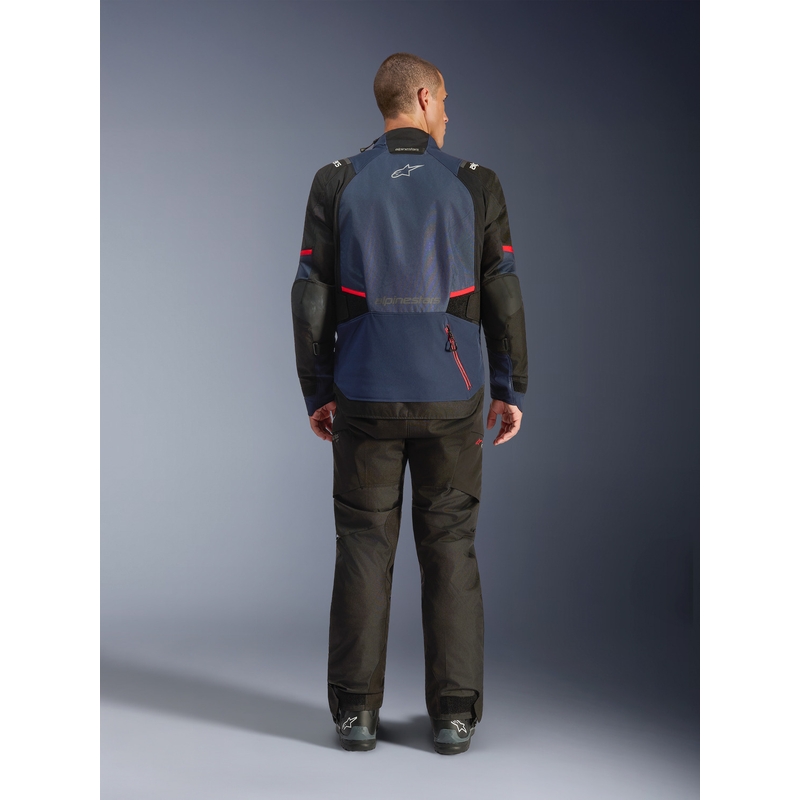 Motorcykeljakke Alpinestars Andes V4 Drystar Mørkeblå-Blå-Sort
