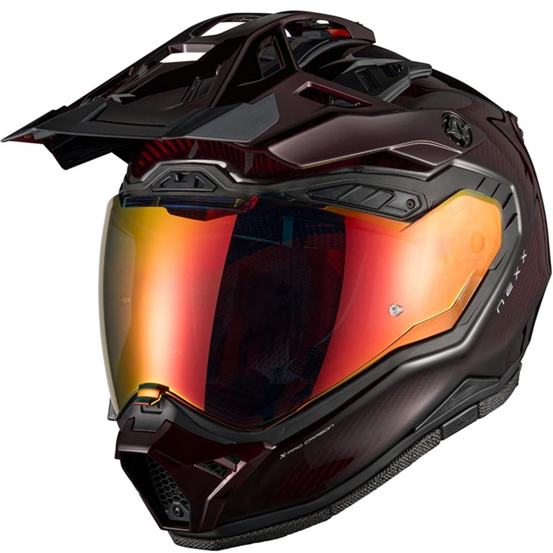 Enduro motorcykelhjelm Nexx X.Rally Namib Carbon rød