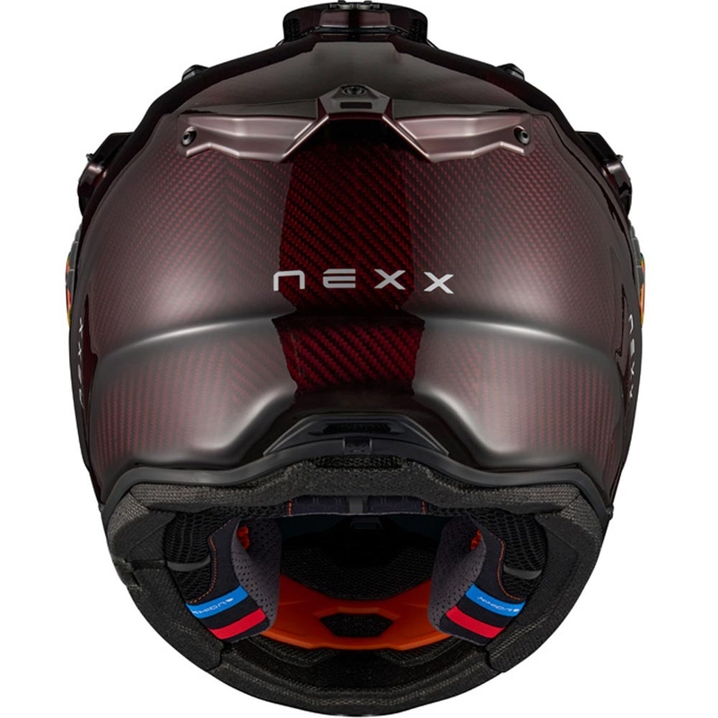Enduro motorcykelhjelm Nexx X.Rally Namib Carbon rød