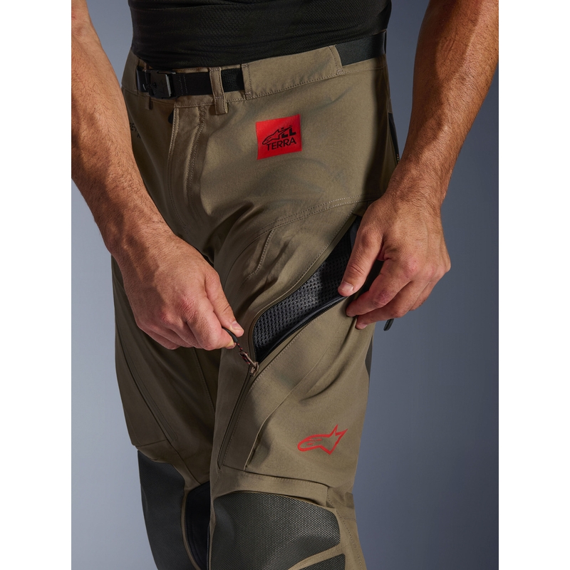 Alpinestar Nazca 3L Gore-Tex PRO motorcykelbukser lysbrun-sort