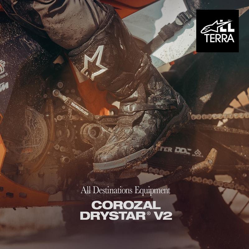 Motorcykelstøvler Alpinestars Corozal V2 Adventure Drystar, Sort