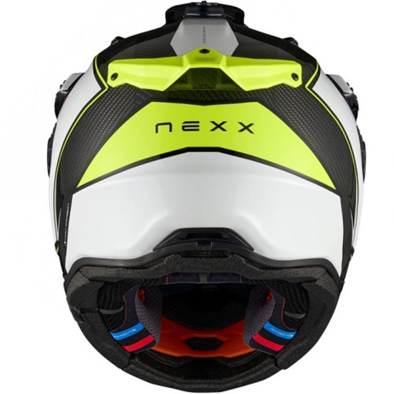 Enduro motorcykelhjelm Nexx X.Rally Raid hvid-fluo gul