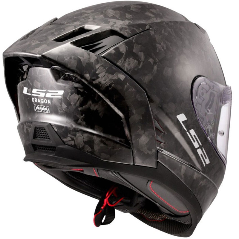 LS2 FF807 Dragon Forged Carbon Full Face Motorcykelhjelm