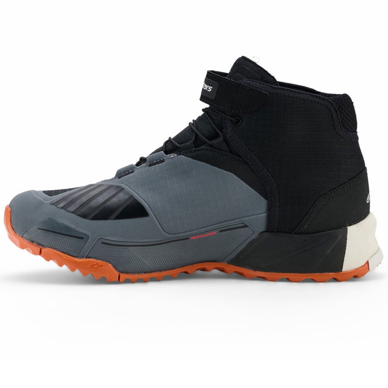 Alpinestars CR-X Drystar motorcykelstøvler sort-mørkegrå-orange