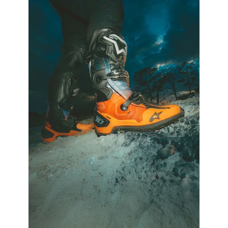 Motorcykelstøvler Alpinestars Tech 10 Limited Edition Black Hole, Sort