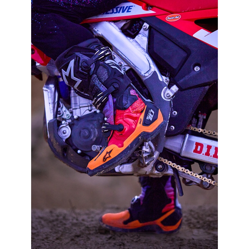 Motorcykelstøvler Alpinestars Tech 10 Limited Edition Black Hole, Sort