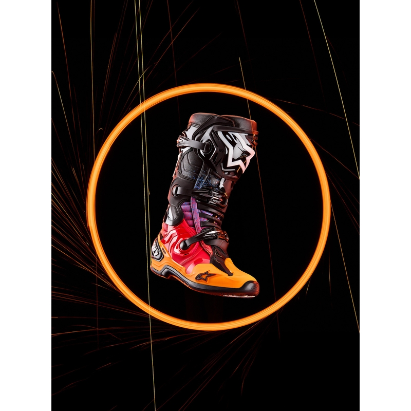 Motorcykelstøvler Alpinestars Tech 10 Limited Edition Black Hole, Sort