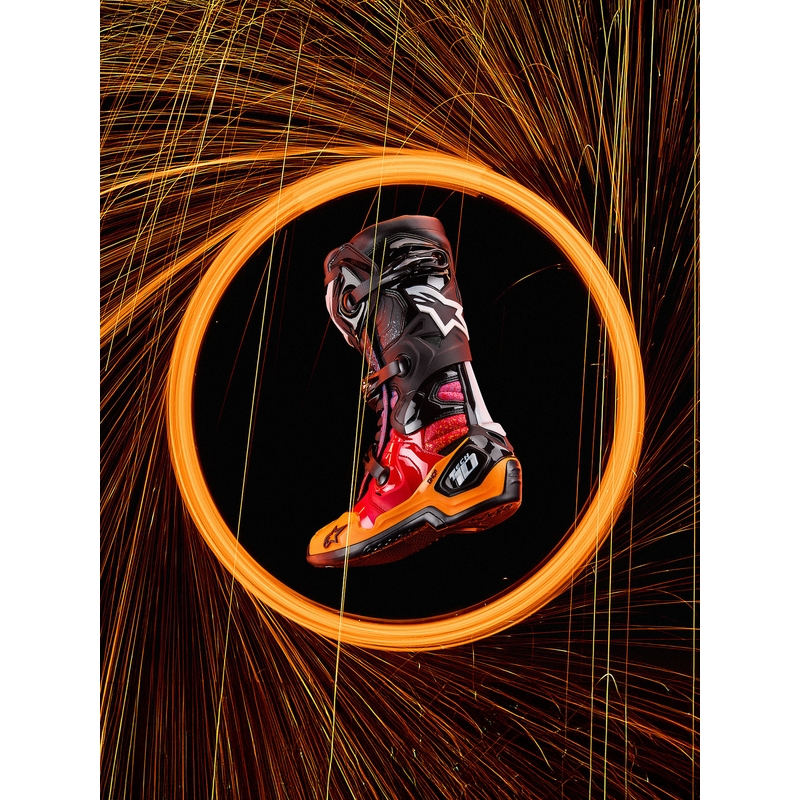 Motorcykelstøvler Alpinestars Tech 10 Limited Edition Black Hole, Sort