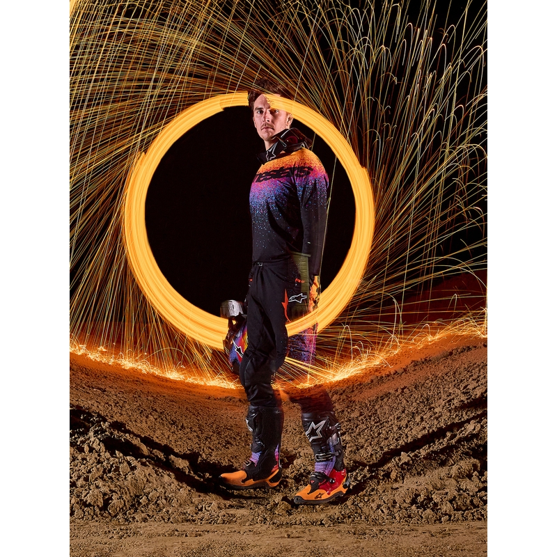 Alpinestars Supertech limited edition Black Hole motocross trøje sort