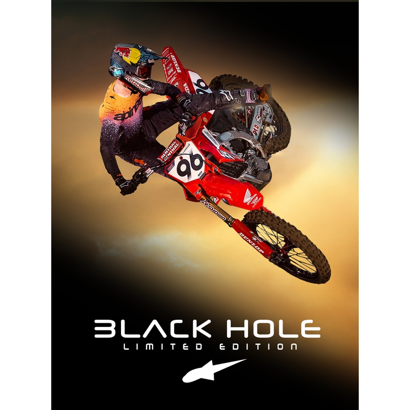 Alpinestars Supertech limited edition Black Hole motocross trøje sort