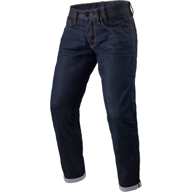 Revit Lewis Selvedge TF mørkeblå afklippede motorcykeljeans
