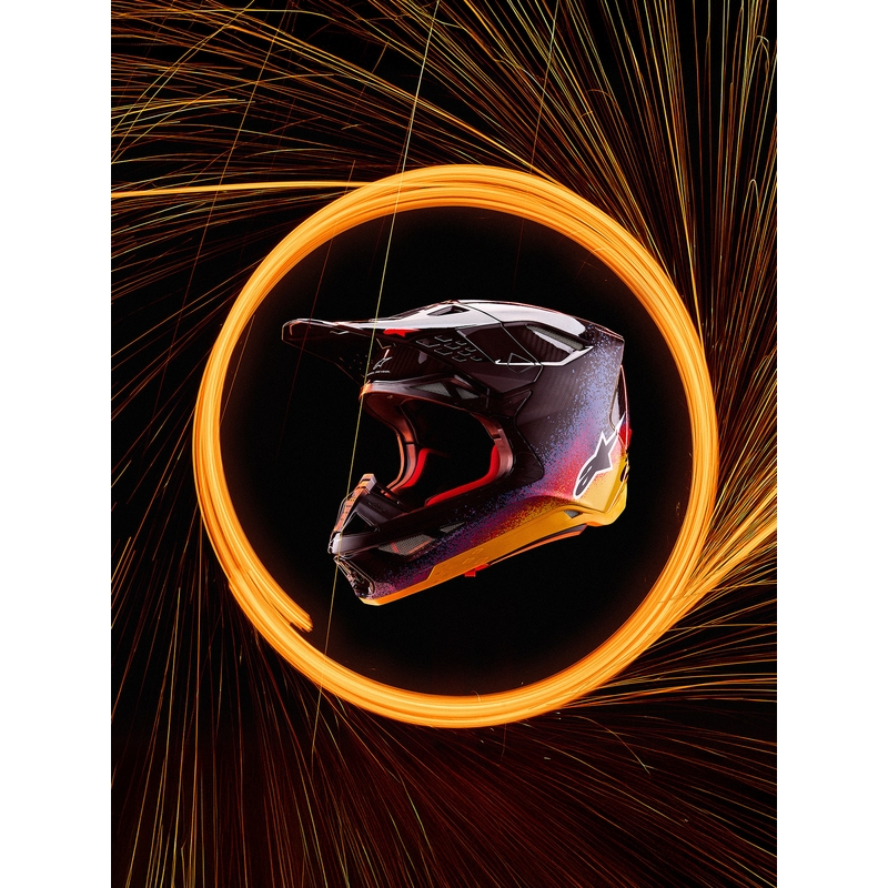 Alpinestars Supertech S-M10 limited edition motocrosshjelm Black Hole sort